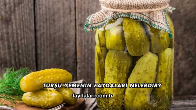 Turşu Yemenin Faydaları Nelerdir?