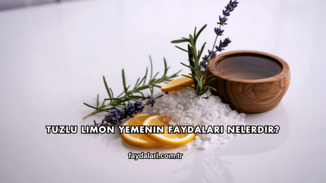 Tuzlu Limon Yemenin Faydaları Nelerdir?