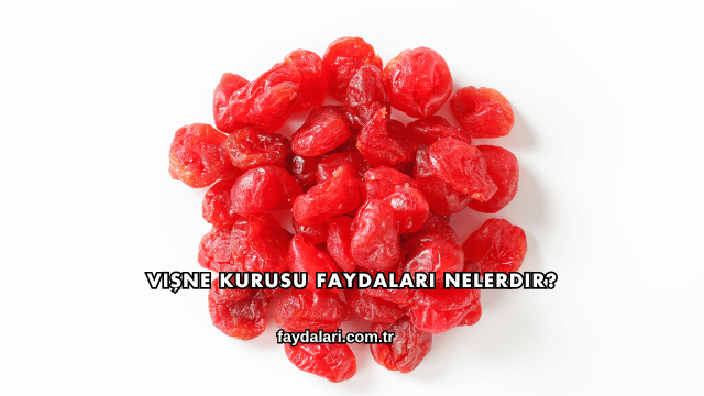Vişne Kurusu Faydaları Nelerdir?
