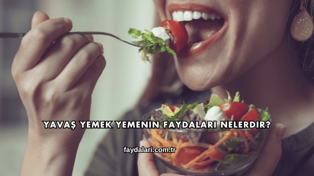 Yavaş Yemek Yemenin Faydaları Nelerdir?