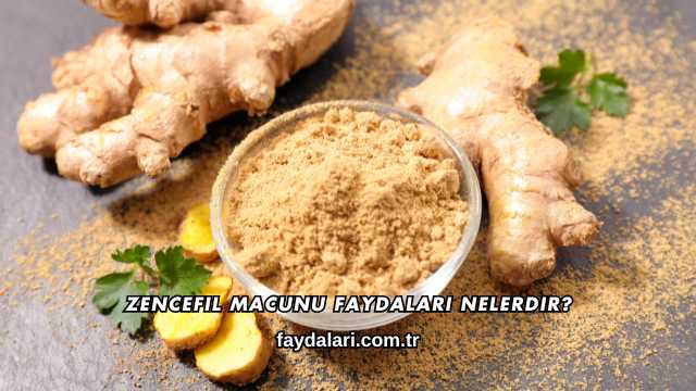 Zencefil Macunu Faydaları Nelerdir?