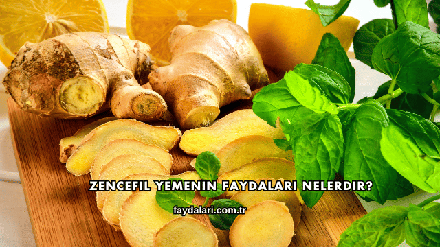 Zencefil Yemenin Faydaları Nelerdir?