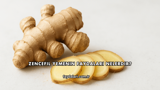 Zencefil Yemenin Faydaları Nelerdir?