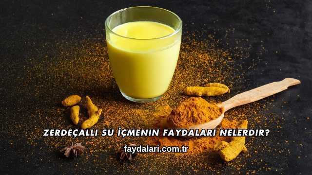 Zerdeçallı Su İçmenin Faydaları Nelerdir?
