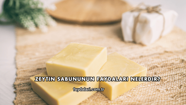 Zeytin Sabununun Faydaları Nelerdir?
