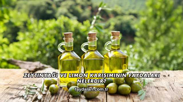 Zeytinyağı ve Limon Karışımının Faydaları Nelerdir?