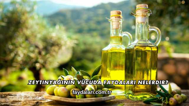 Zeytinyağının Vücuda Faydaları Nelerdir?